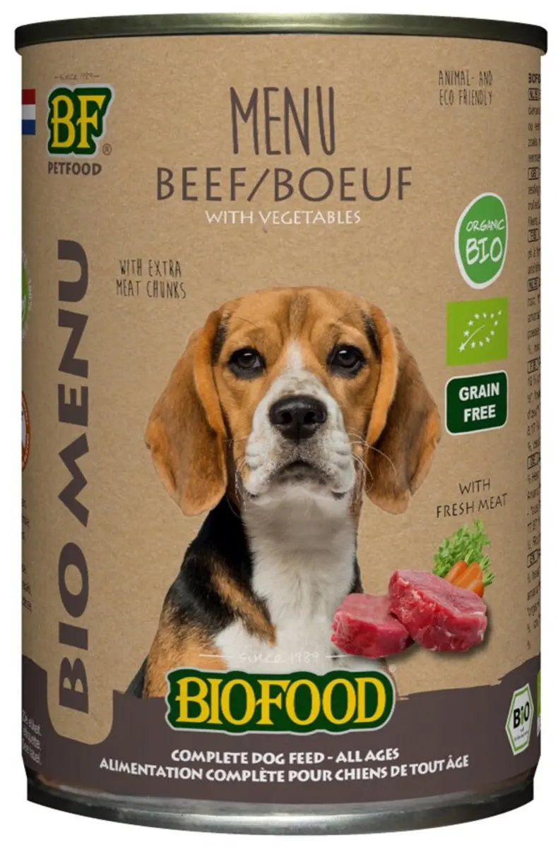 BF Petfood Biofood Organic Rund Natvoer 12x400g
