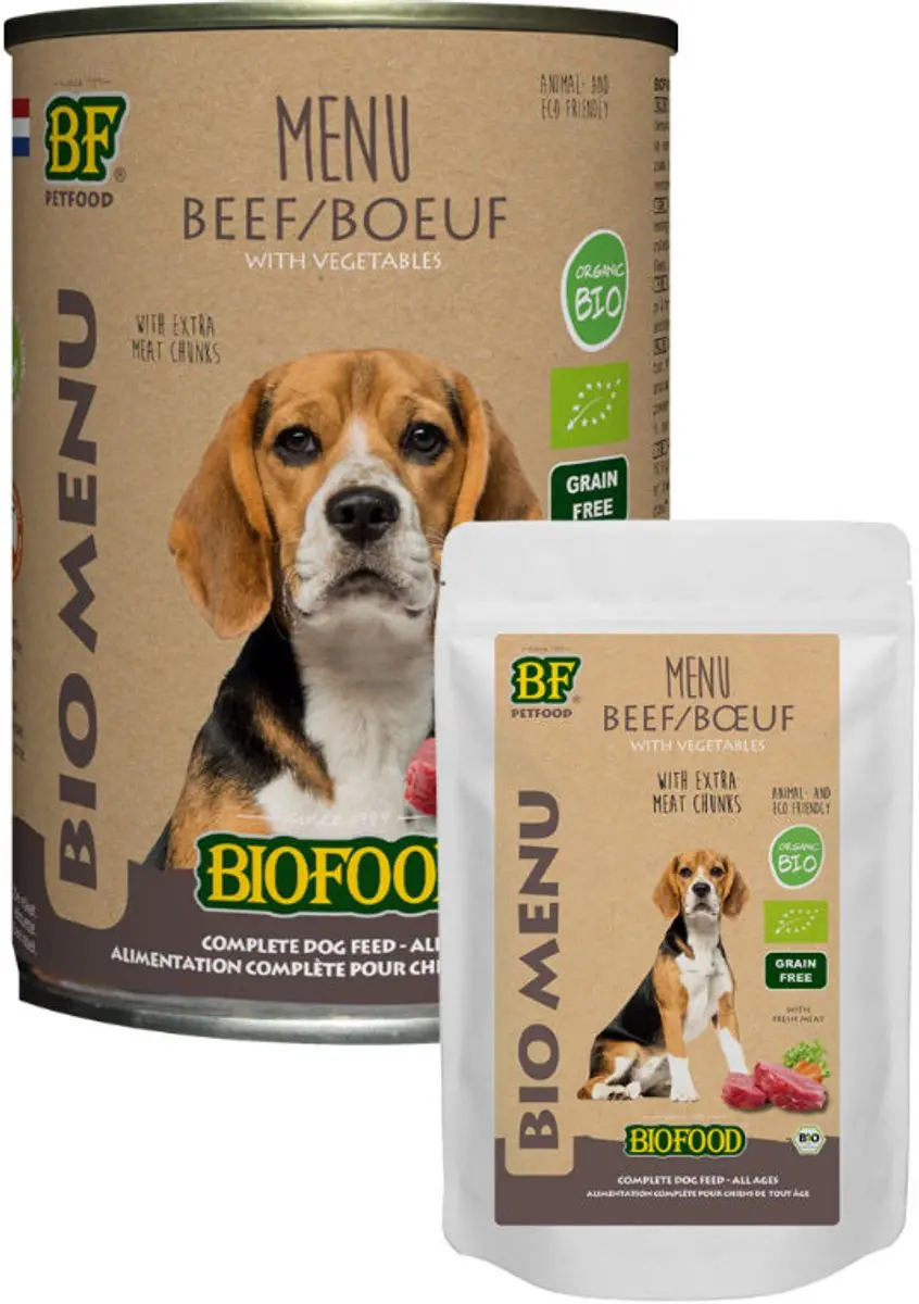 BF Petfood Biofood Organic Rund Natvoer 12x400g