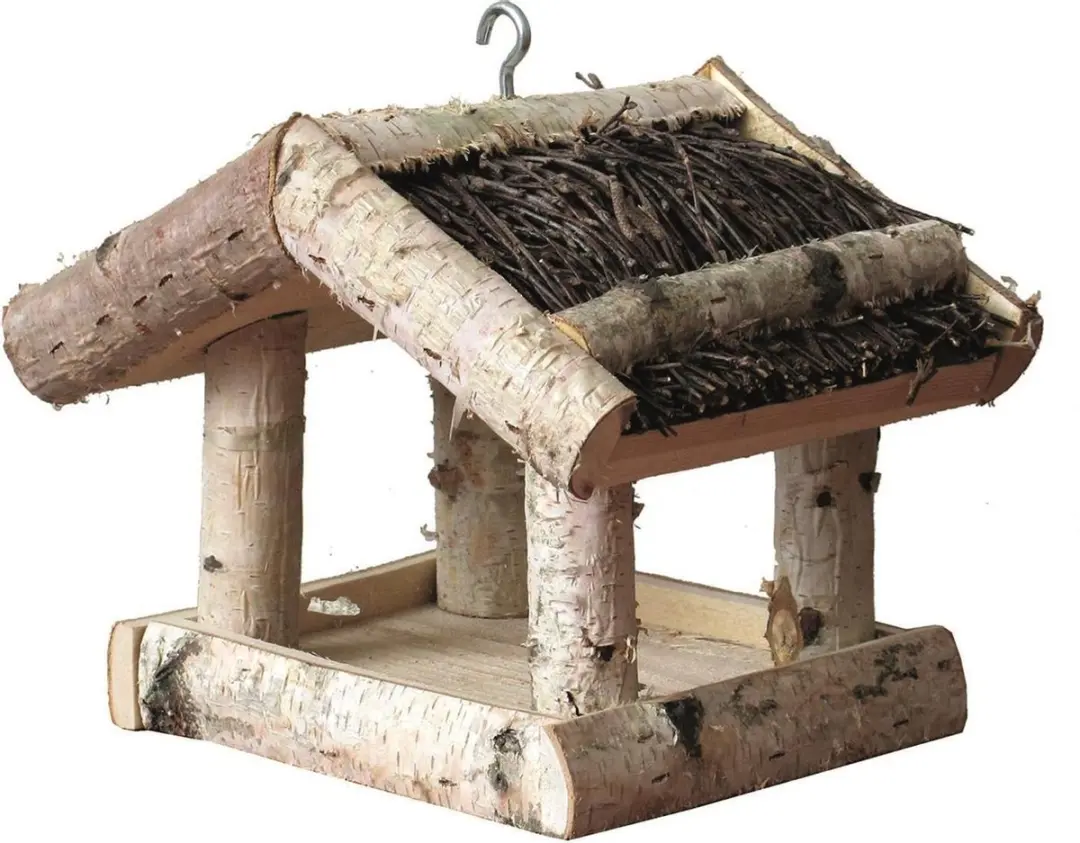 GARDEN SPIRIT Hangend Vogelvoederhuisje Berkenhout