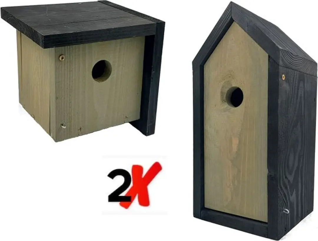 GARDEN SPIRIT 2x Modern Vogelhuisje