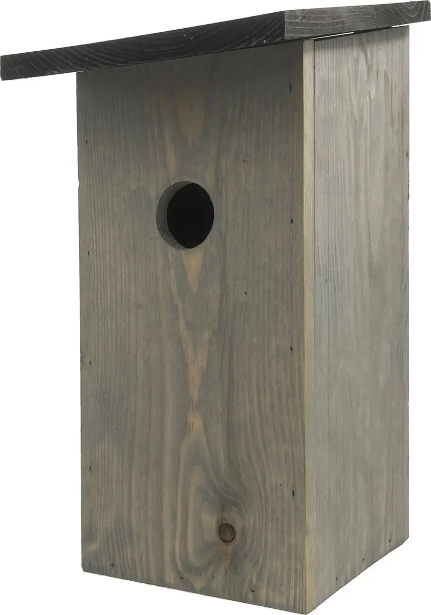 GARDEN SPIRIT Vogelhuisje Nestkast koolmees en mussen 14 x 16 x 33 cm