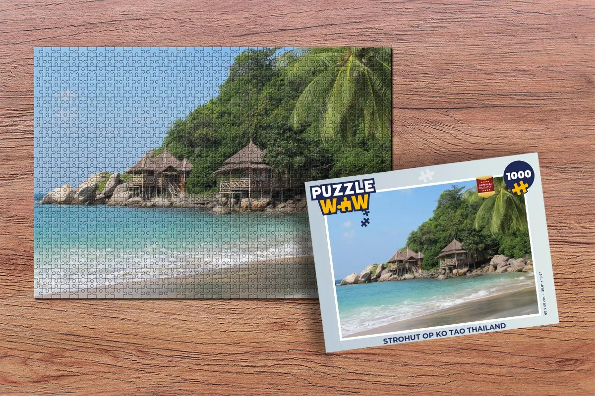 PuzzleWow Legpuzzel Ko Tao Thailand 1000 Stuks - Multicolor
