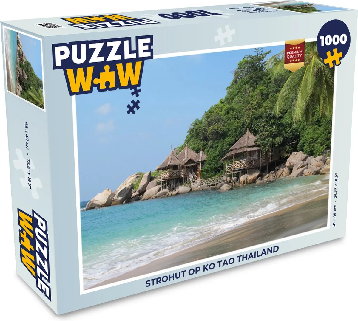 PuzzleWow Legpuzzel Ko Tao Thailand 1000 Stuks - Multicolor