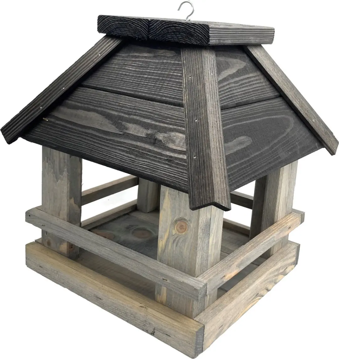 GARDEN SPIRIT Hangend Vogelvoederhuisje FSC Hout Robuust 23x23x29 cm