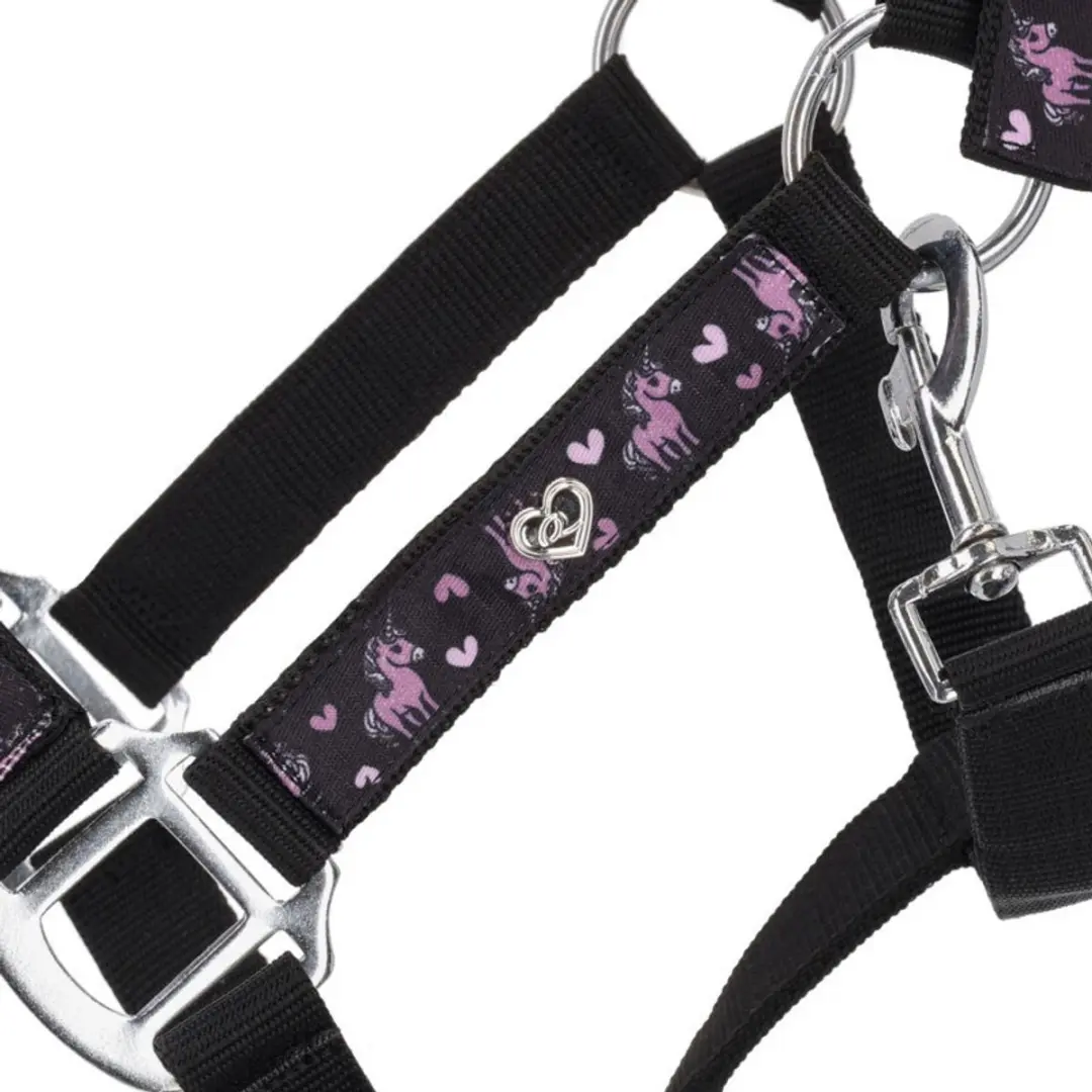 Qhp Halster Lize Zwart/Violet