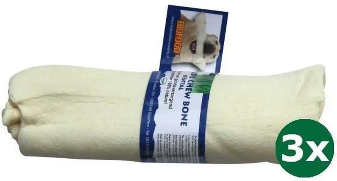 3xmedium 16 cm Biofood rol naturel hondensnack