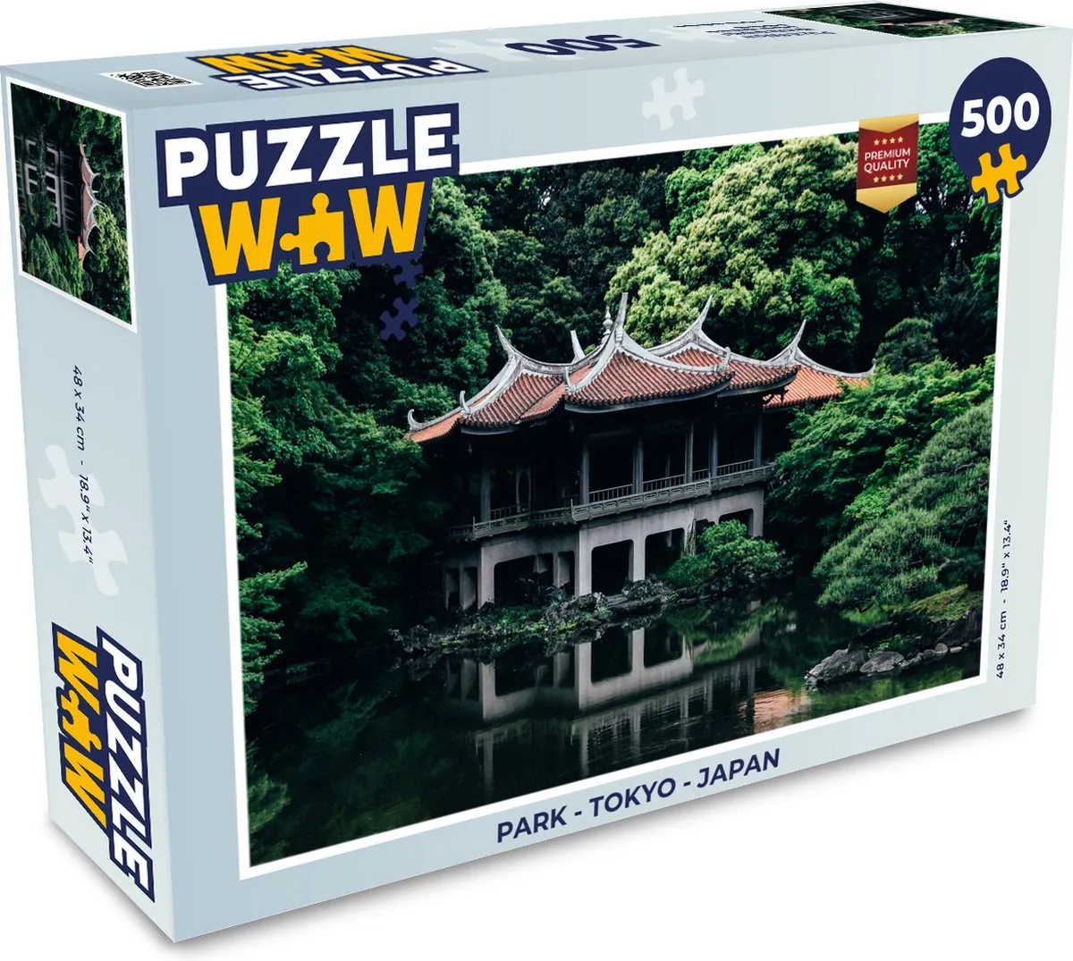 PuzzleWow Tokyo Legpuzzel 500 Stuks - Multicolor