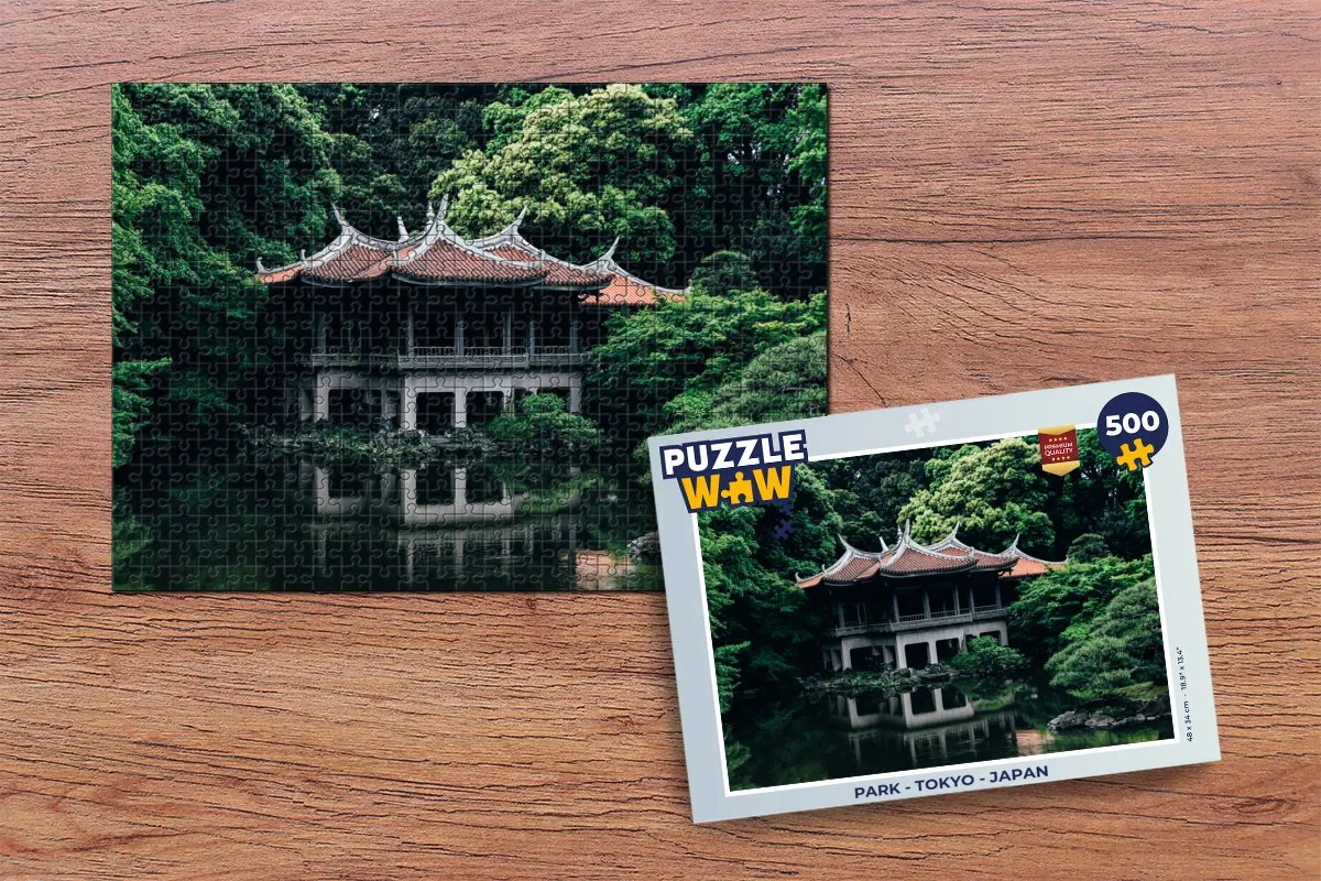PuzzleWow Tokyo Legpuzzel 500 Stuks - Multicolor