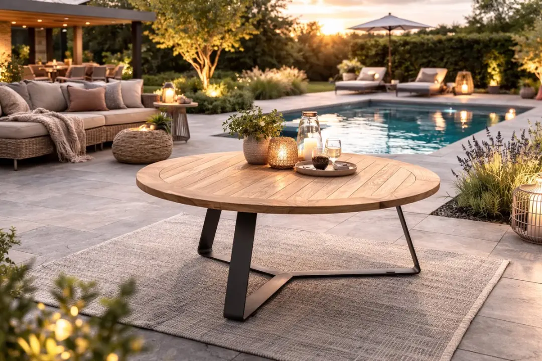 4 Seasons Outdoor Basso Tuintafel 160cm Rond - 6 Personen - afbeelding 2 van 6