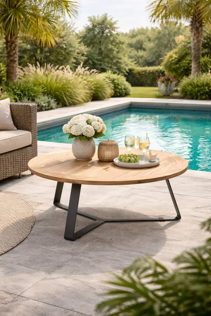 4 Seasons Outdoor Basso Tuintafel 160cm Rond - 6 Personen - afbeelding 3 van 6