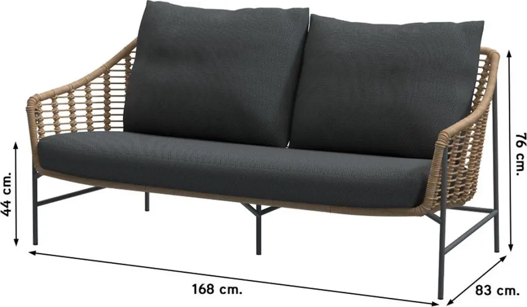 4 Seasons Outdoor Timor Loungebank - Beige - afbeelding 3 van 3