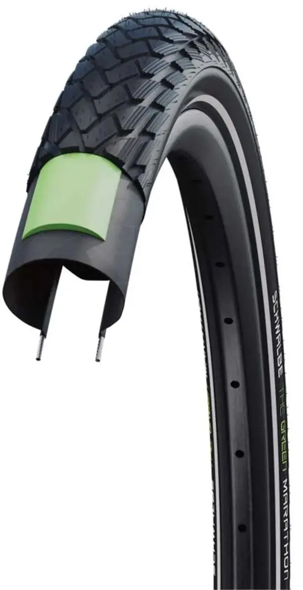 Schwalbe Green Marathon 28x1.75" Buitenband - Zwart met reflectie