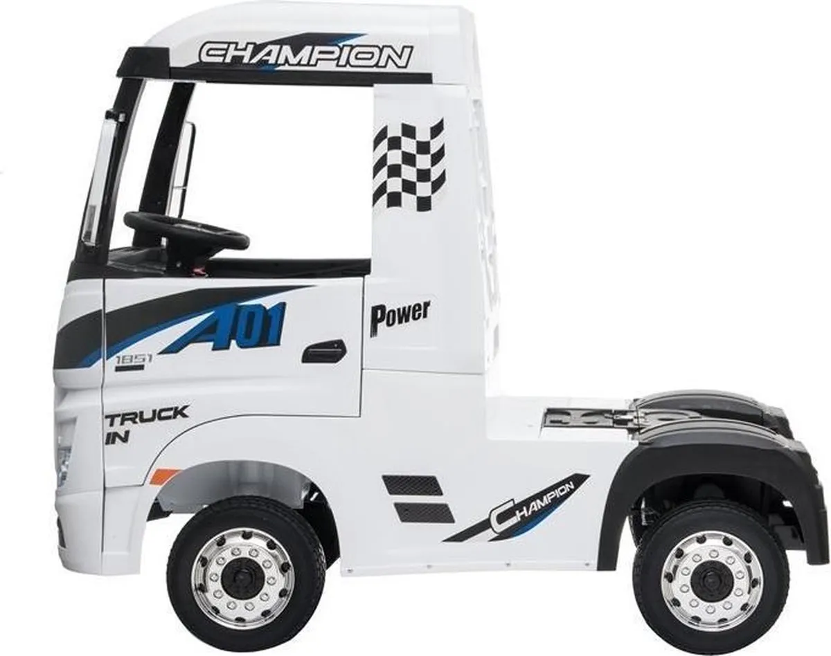 Mercedes-Benz Actross Truck 4x4 24V Elektrische Kinderwagen - Wit - MPN 43110