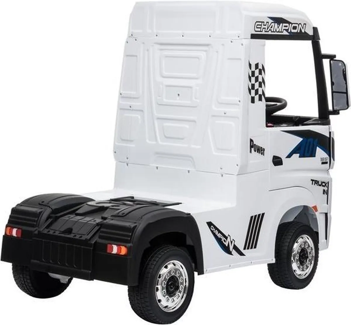 Mercedes-Benz Actross Truck 4x4 24V Elektrische Kinderwagen - Wit - MPN 43110