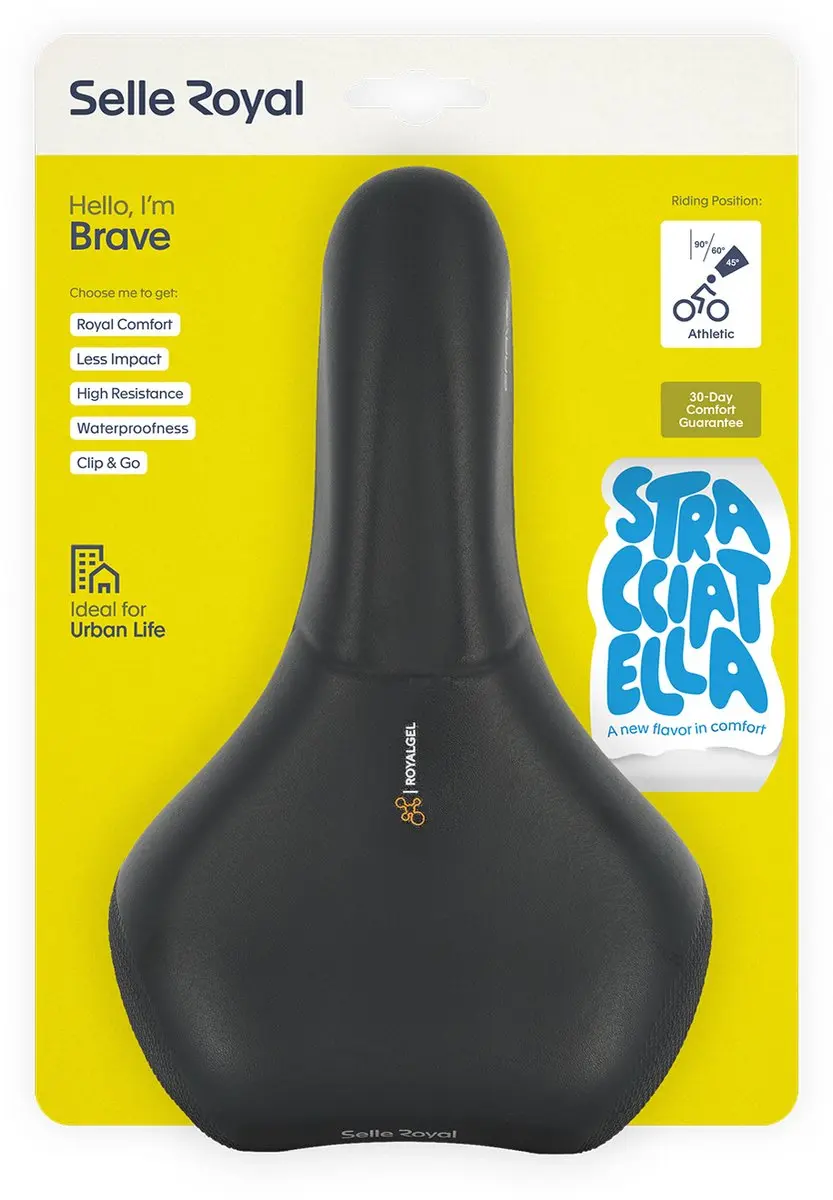 Selle Royal Brave Athletic Fietszadel - Black