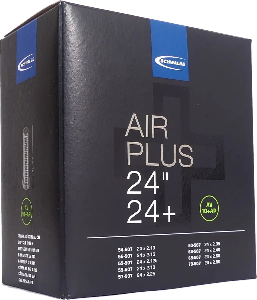 Schwalbe Air Plus Binnenband 24x2.10/2.80 - 507 - Zwart