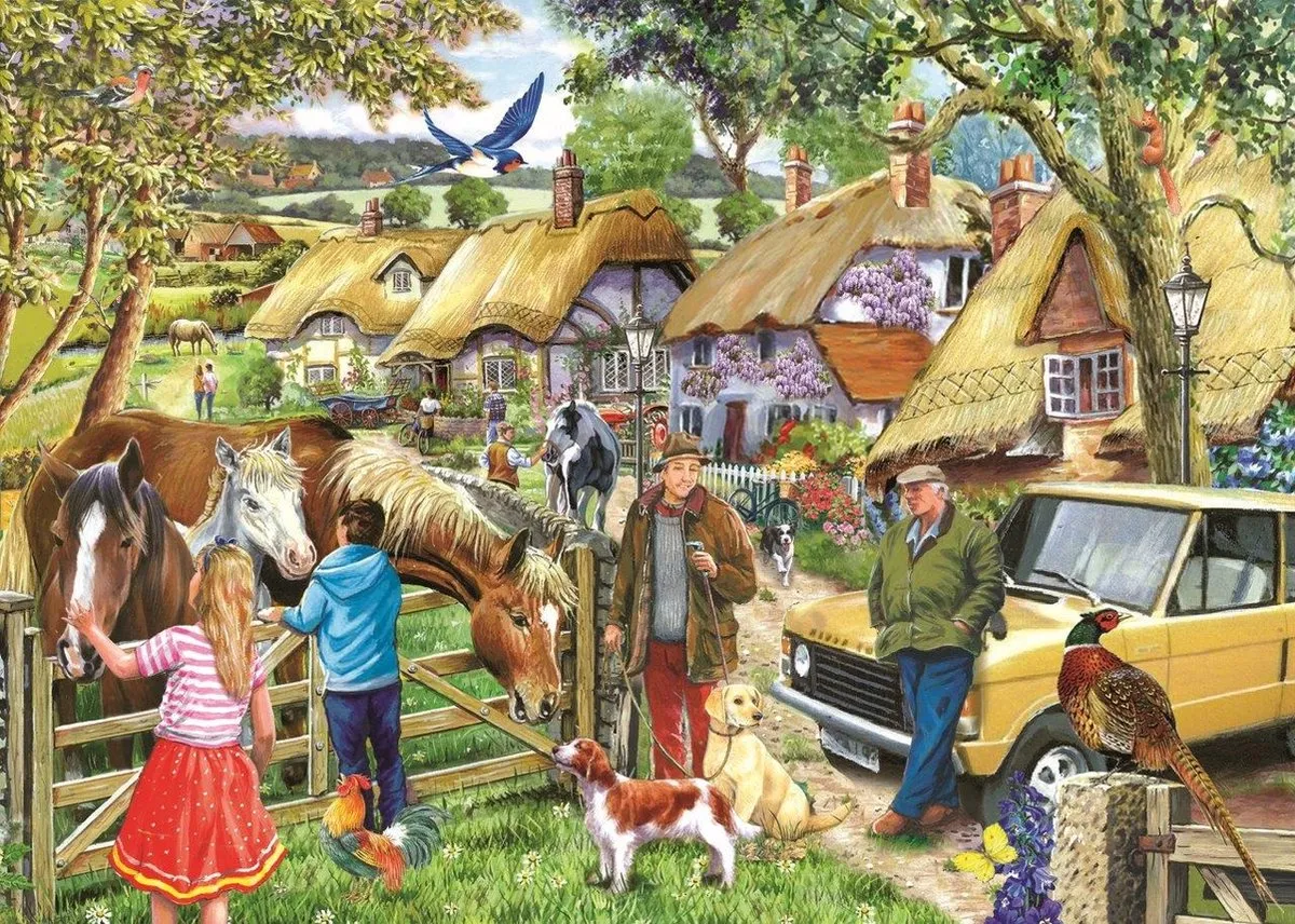 House Of Puzzles Horses and Hounds Puzzel 500 XL