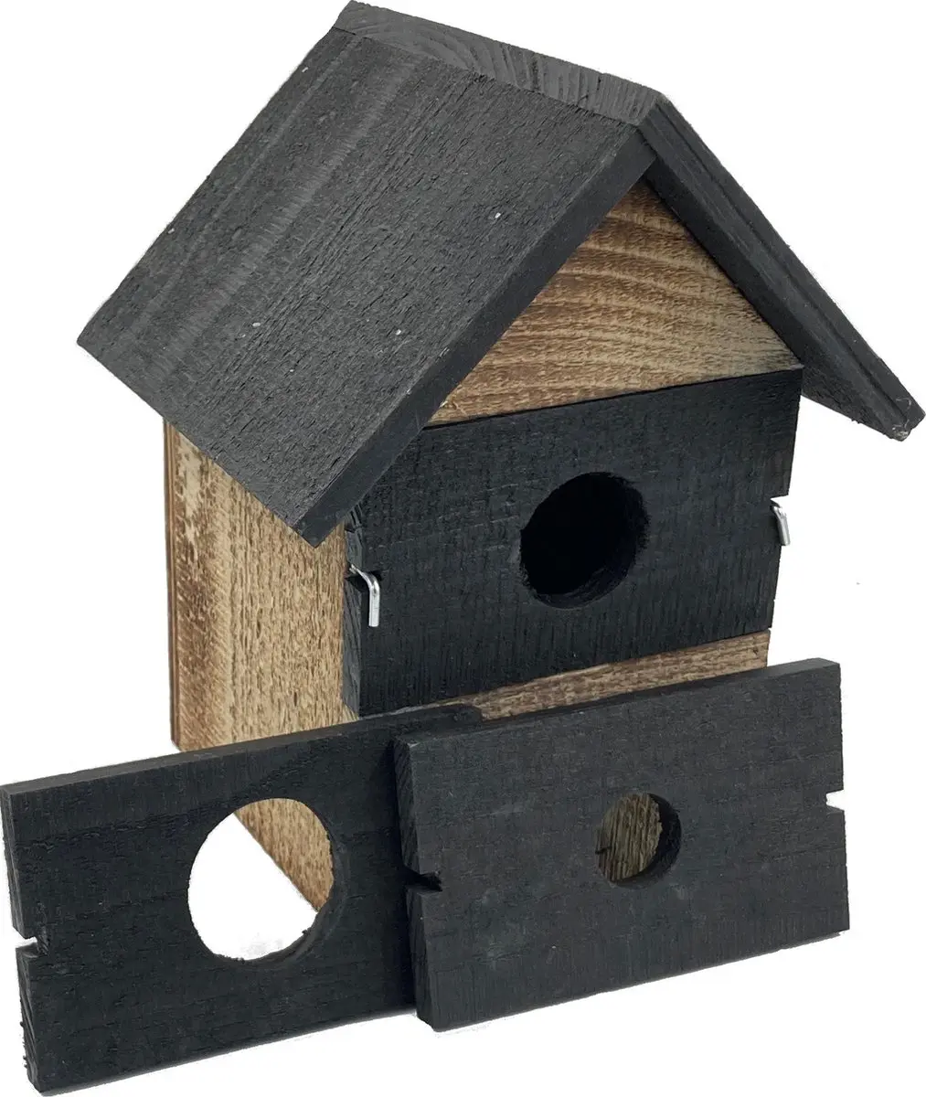 GARDEN SPIRIT Vogelhuisje diverse vliegingangen Nestkast 14 x 13 x 23 cm