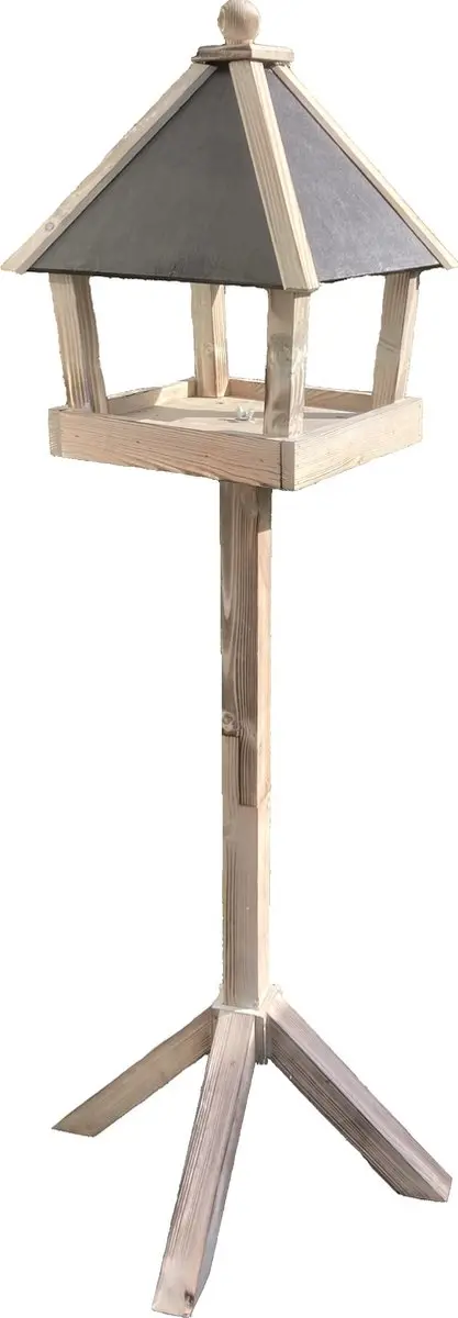 GARDEN SPIRIT Groot Vogelvoederhuisje Standaard Hout 142 cm