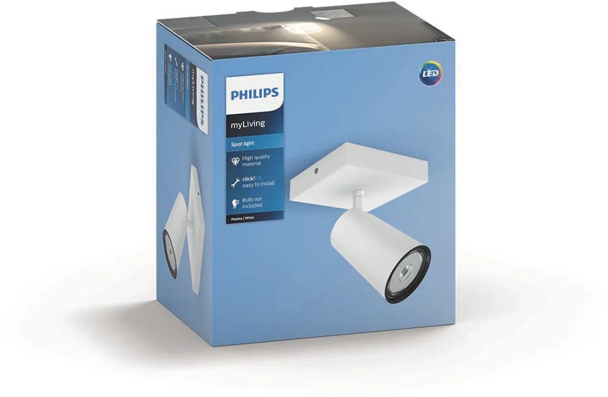 Philips Paisley Opbouwspot 1-lichts - Wit