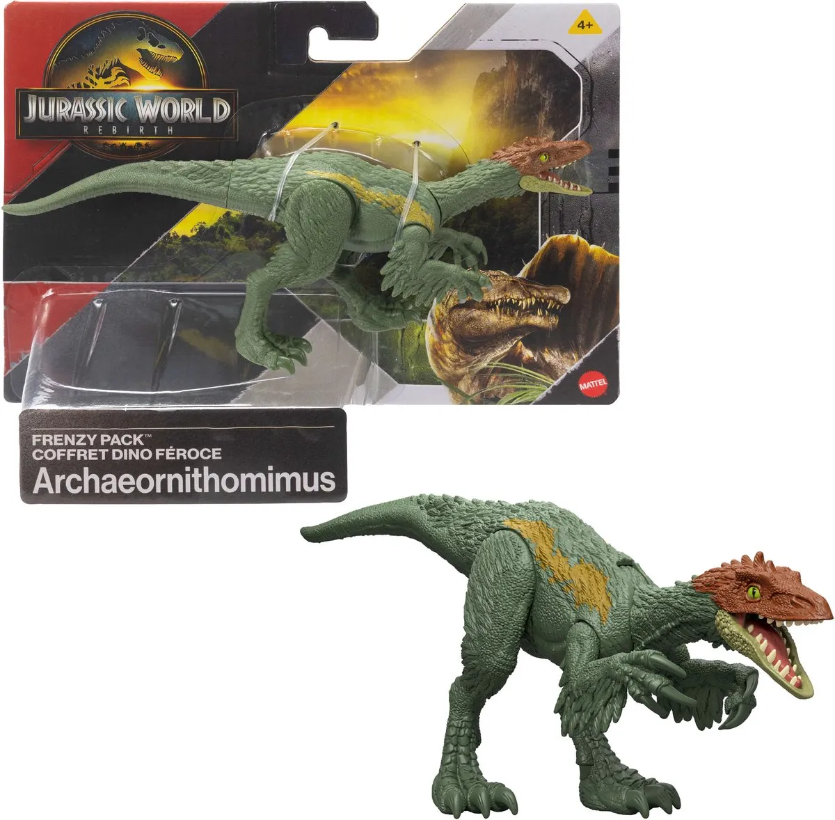 Jurassic World Rebirth Archaeornithomimus Figuur JGB76 - Multicolor - afbeelding 6 van 6