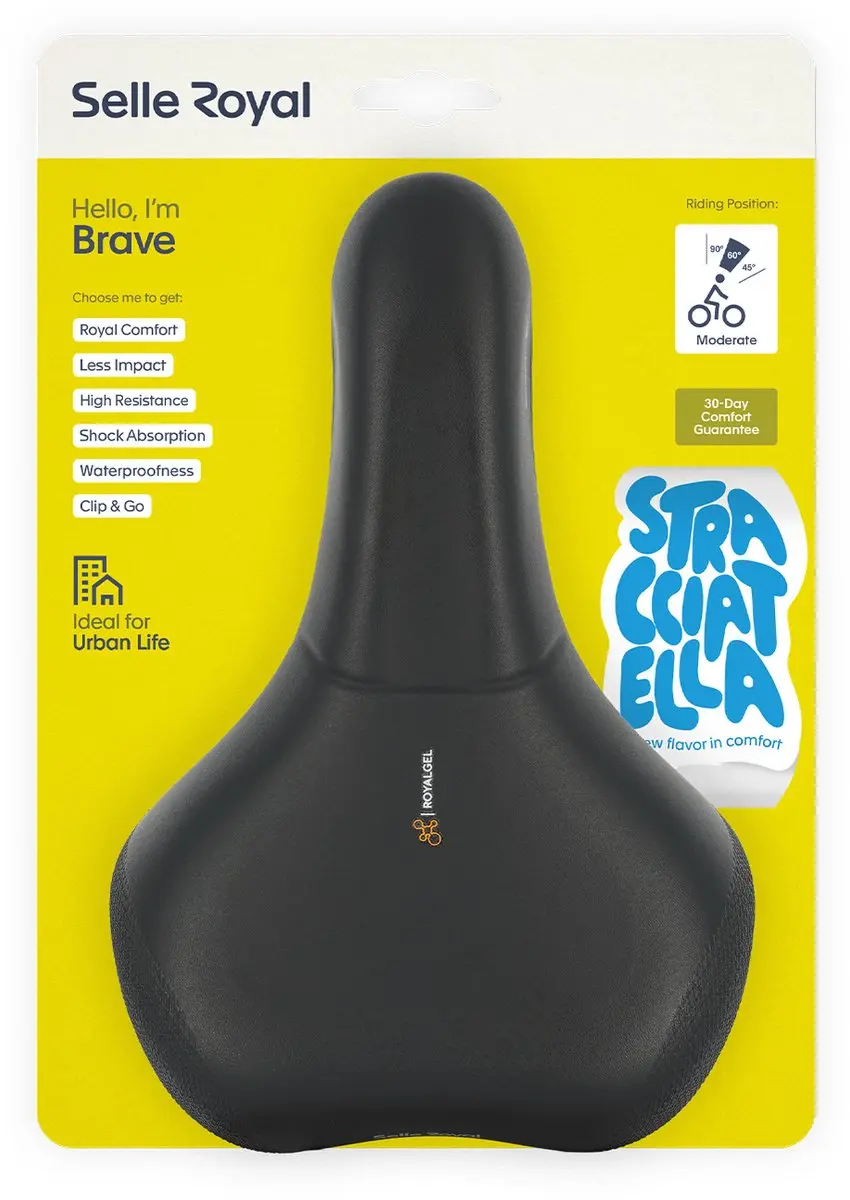 Selle Royal Brave Fietszadel - Black
