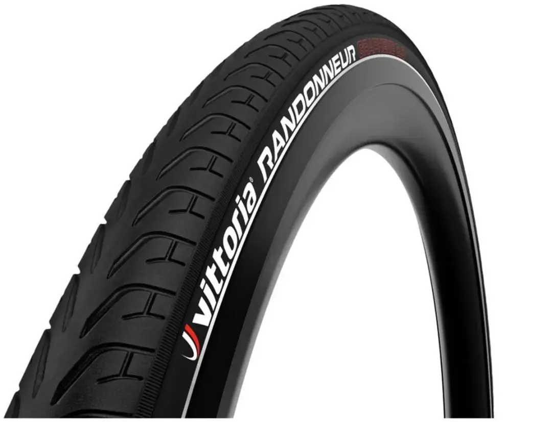 Vittoria Tire Randonneur Reflective 700c X 47 Stijve Racefietsband Zwart 700C x 47