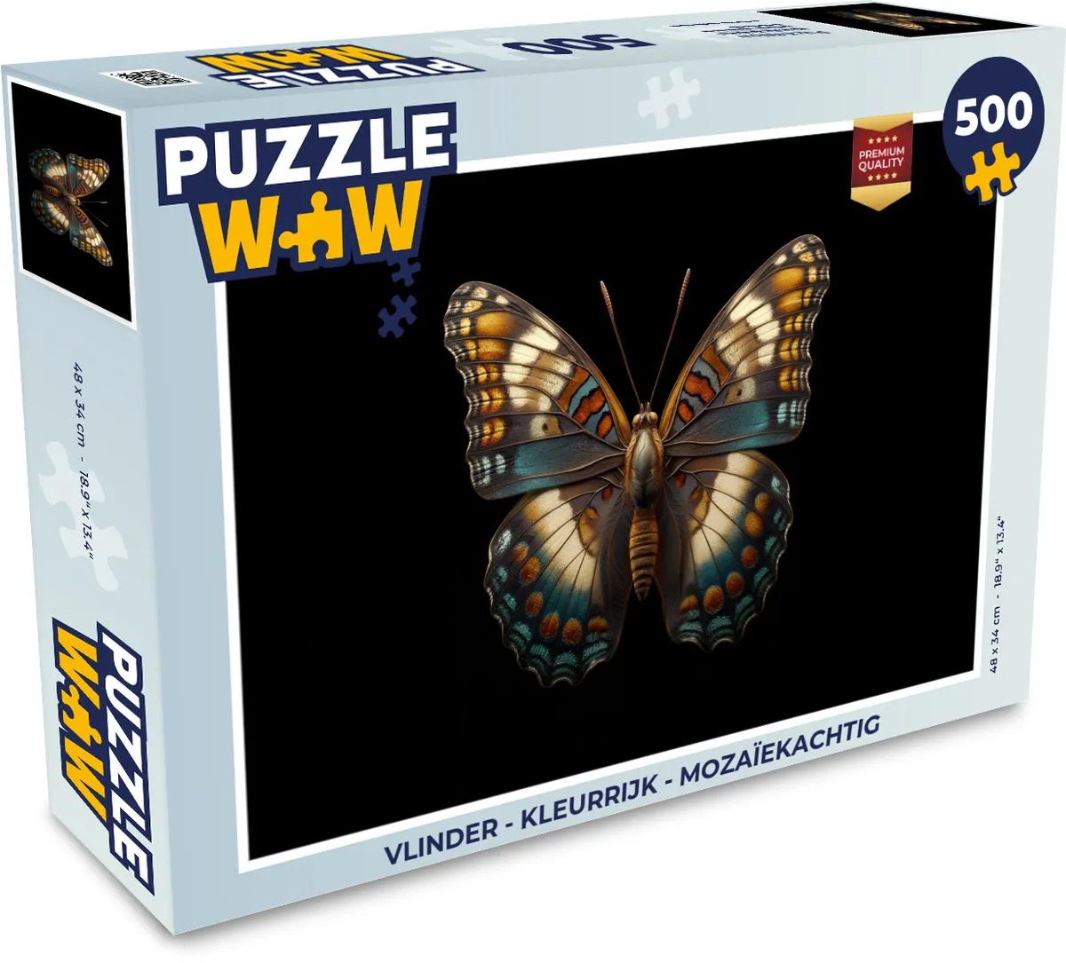 PuzzleWow Vlinder Legpuzzel 500 Stuks - MPN 8721414234264