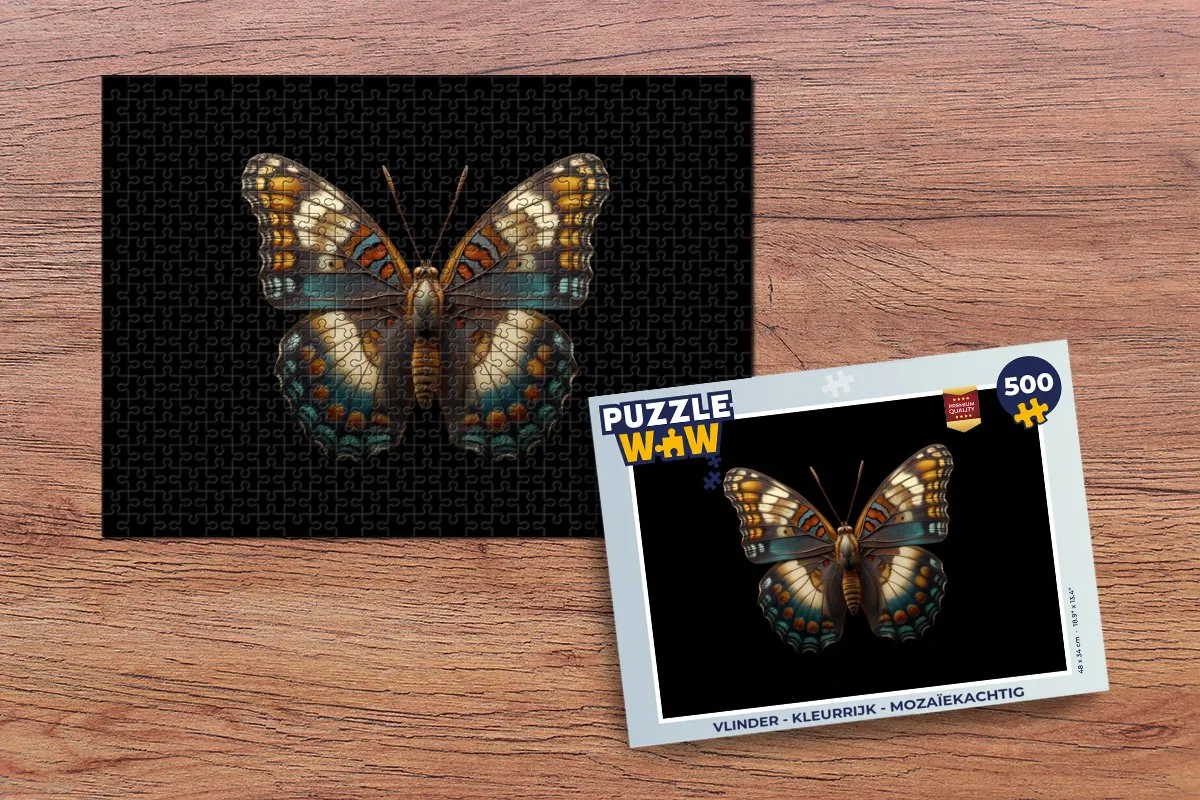 PuzzleWow Vlinder Legpuzzel 500 Stuks - MPN 8721414234264