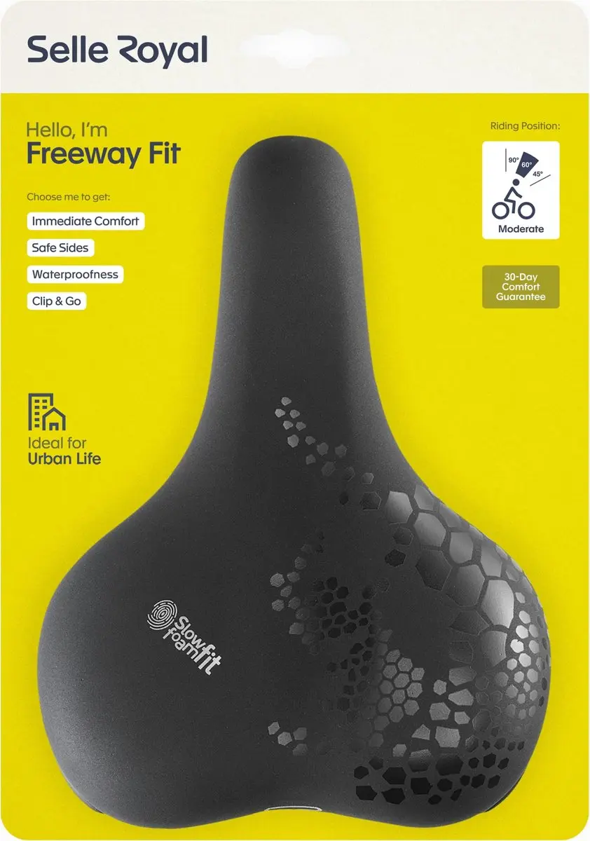 Selle Royal Freeway Fit Zadel - Stadsfiets - Zwart