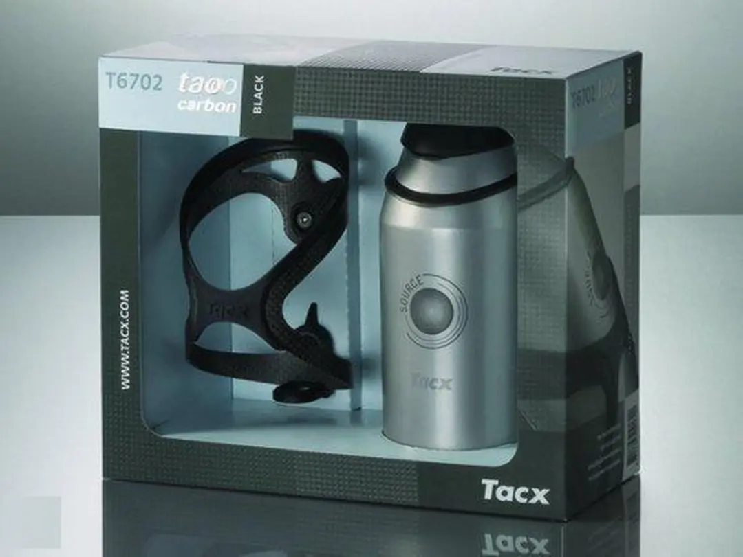 BIDONHOUDER TACX TAO CARBON 29GRAM + BIDON VINTAGE