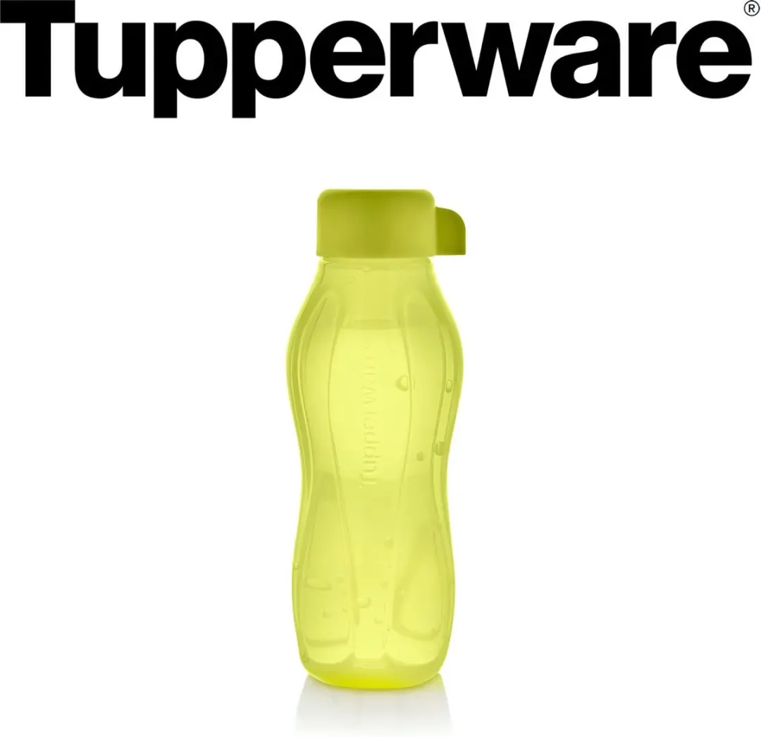Ecoflesje 310ml Tupperware limegroen 1 stuk