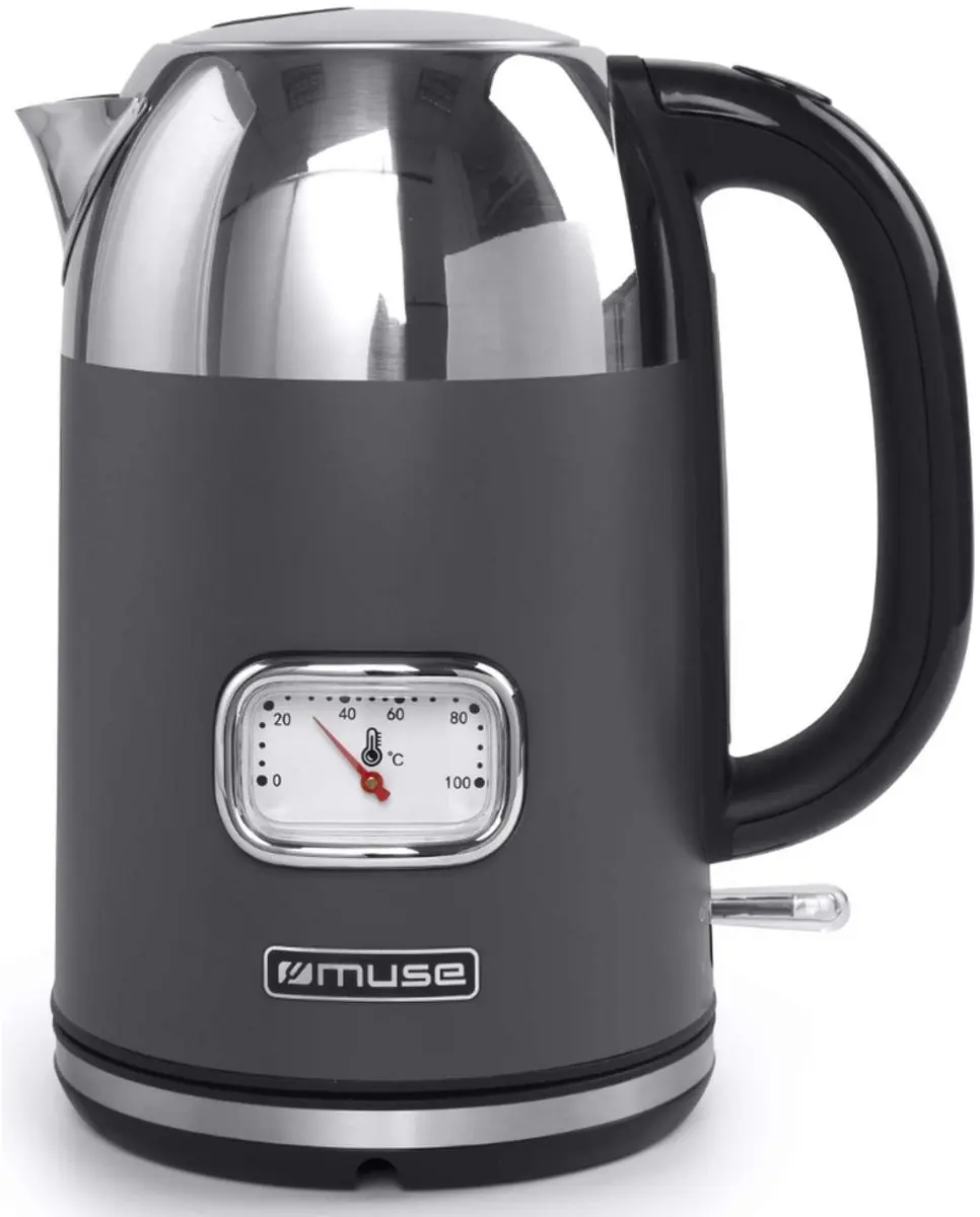 Muse MS-020DG Elektrische Waterkoker 1,7L - Antraciet - afbeelding 5 van 6