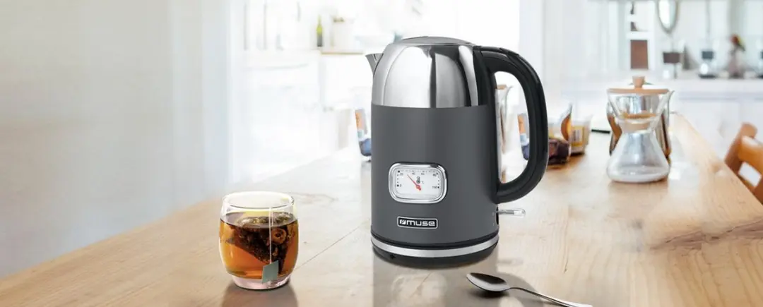 Muse MS-020DG Elektrische Waterkoker 1,7L - Antraciet - afbeelding 3 van 6