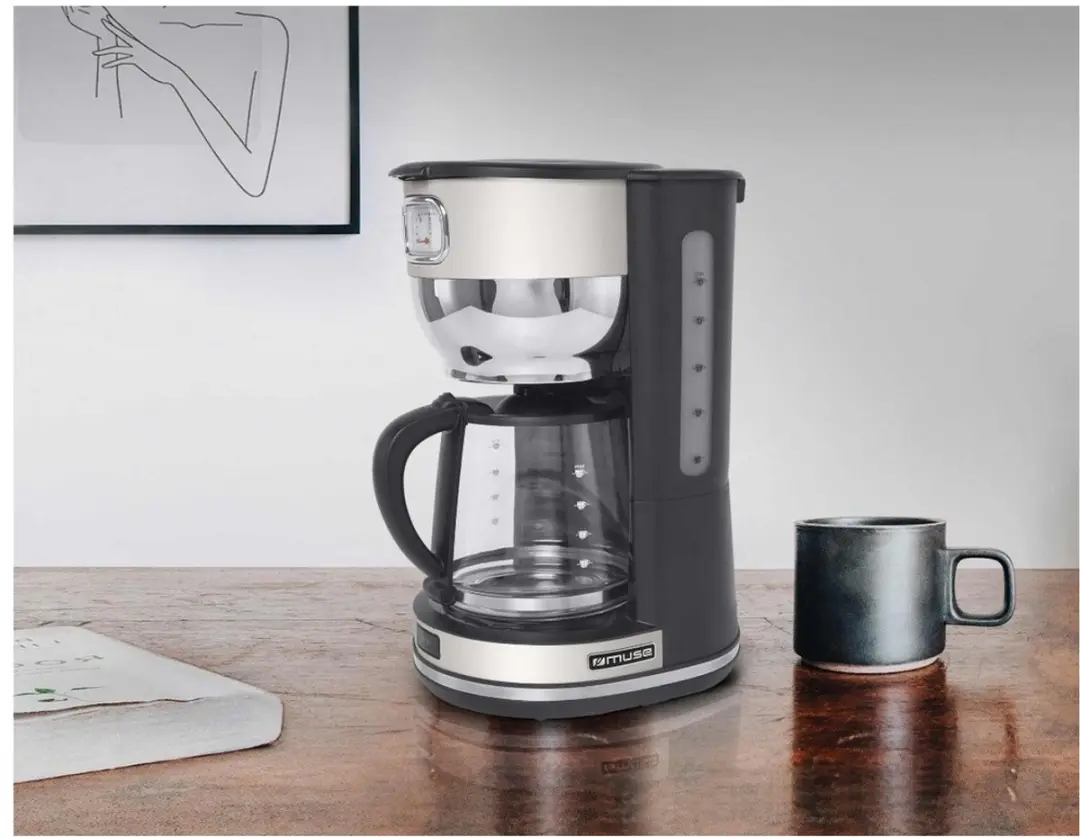 Muse MS-220SC Filterkoffiezetapparaat 1,4L - Antraciet/Creme - afbeelding 6 van 6