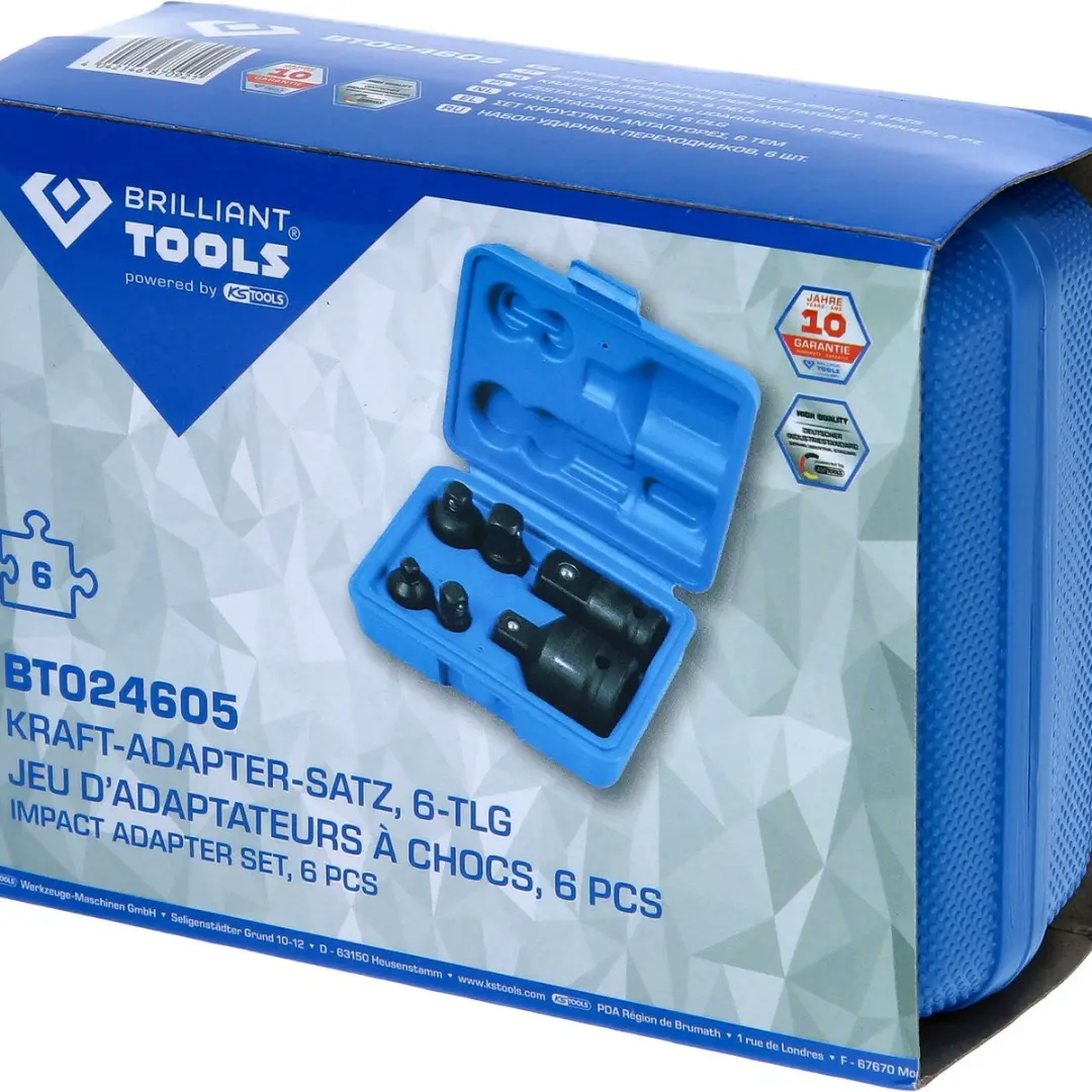 Brilliant Tools Kracht-adaptersset BT024605 - 6-delig