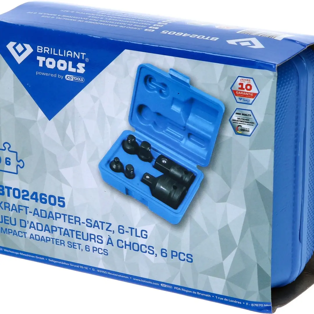 Brilliant Tools Kracht-adaptersset BT024605 - 6-delig