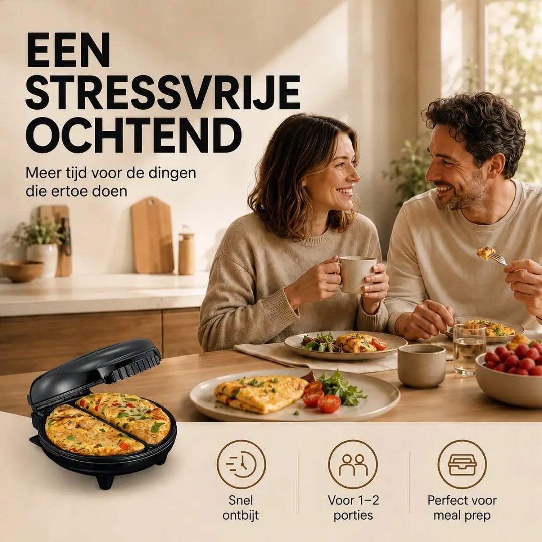 Melissa Omeletmaker 16250086 - 750W - Zwart