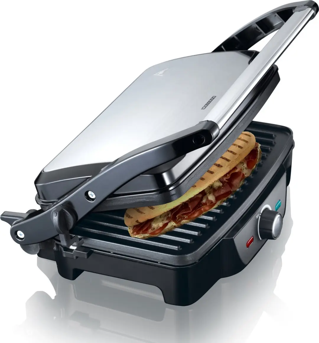 Melissa Panini Contactgrill 1600W 16240108 - Zwart RVS