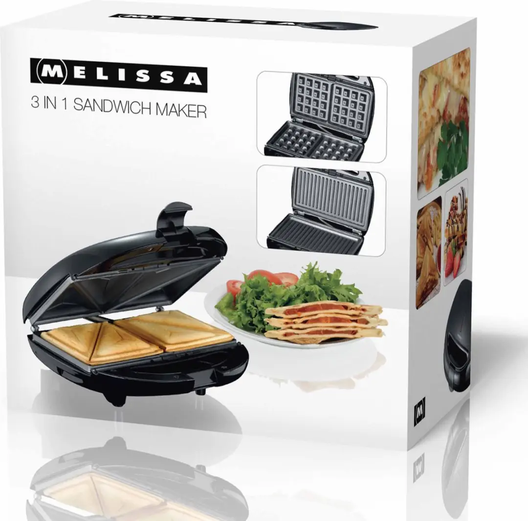 Melissa Sandwichmaker 16240110 - 850W - Zwart