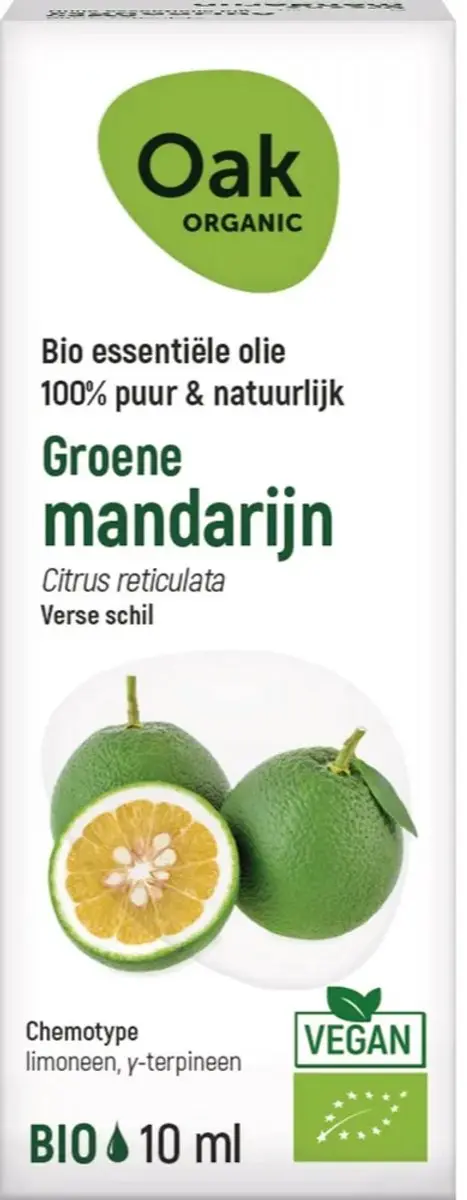 Oak Organic Groene Mandarijn Olie 10ml