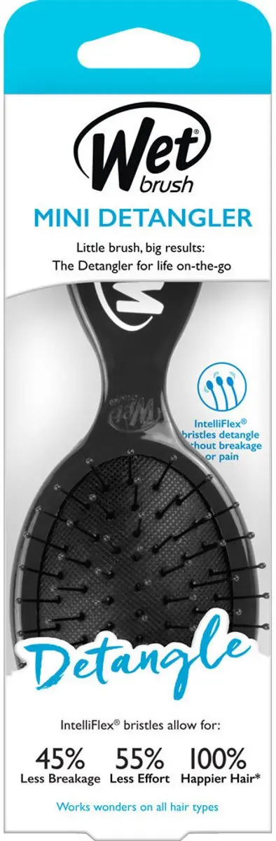 The Wet Brush Mini Detangler - Zwart