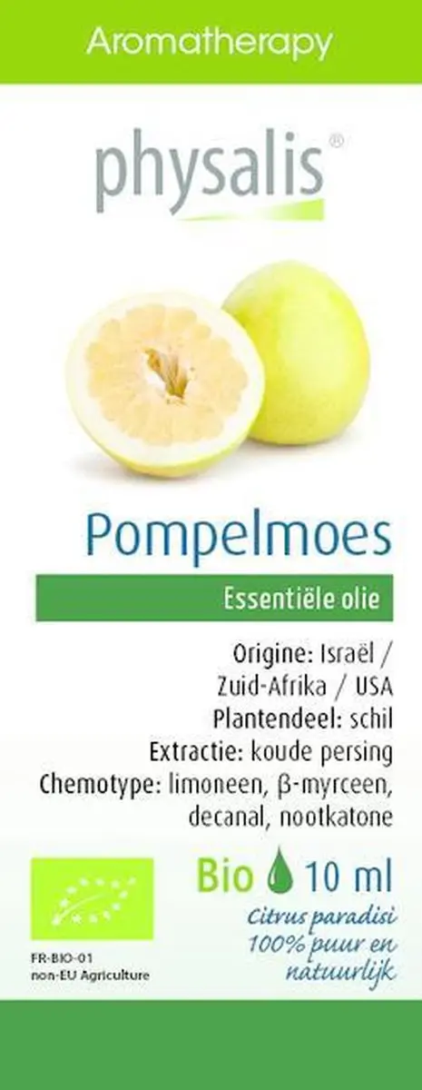 Physalis Bio Pompelmoes Aroma Olie 10ml - 10 Stuks