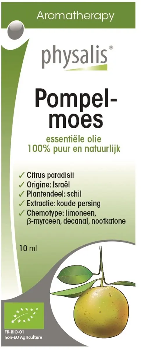 Physalis Bio Pompelmoes Aroma Olie 10ml - 10 Stuks