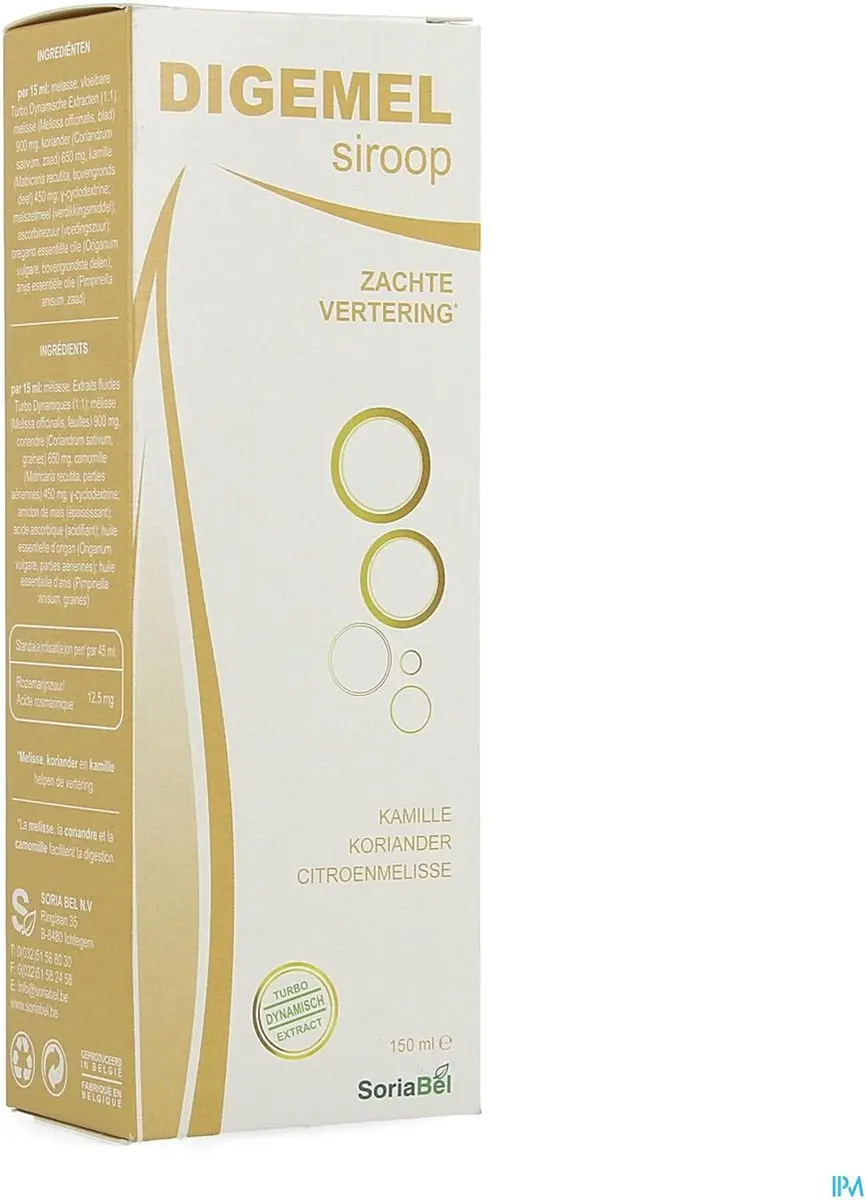 Soria Natural Digemel Siroop 150ml