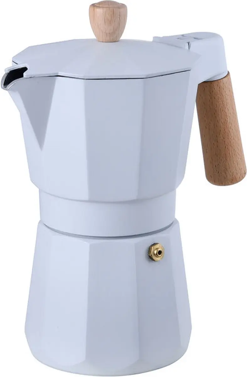 Italiaanse Koffiepot Bergner NATURALLY BG Hout Aluminium