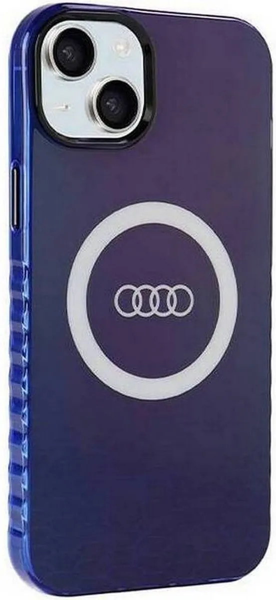 Audi IML Big Logo Hoesje - iPhone 15 Plus - Blauw