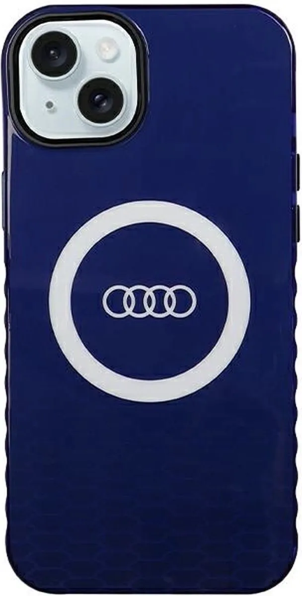 Audi IML Big Logo Hoesje - iPhone 15 Plus - Blauw