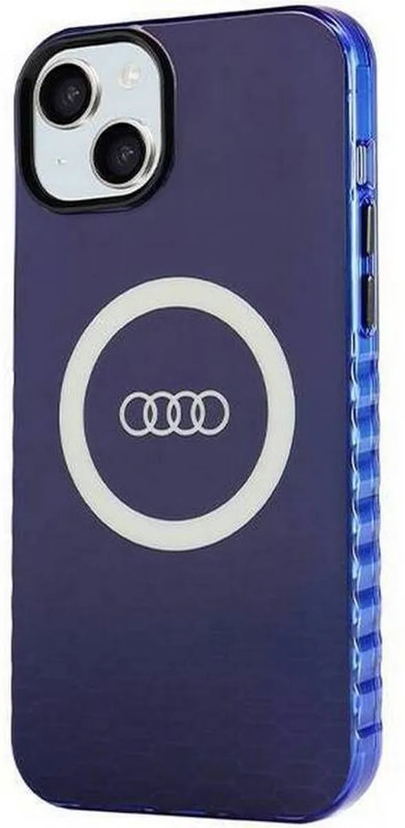 Audi IML Big Logo Hoesje - iPhone 15 Plus - Blauw