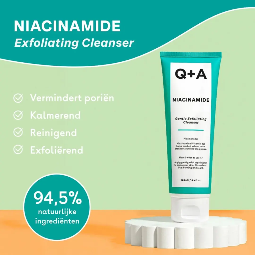 Q+A Niacinamide Exfoliating Cleanser 125ml